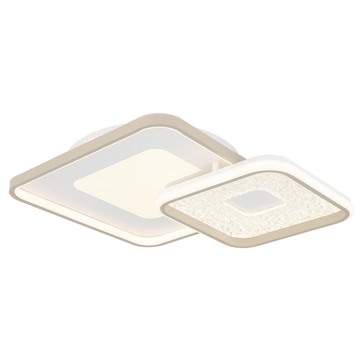 Plafonieră Cu Led    50/50/9 cm  - alb/nisipiu, Basics, plastic/metal (50/50/9cm)