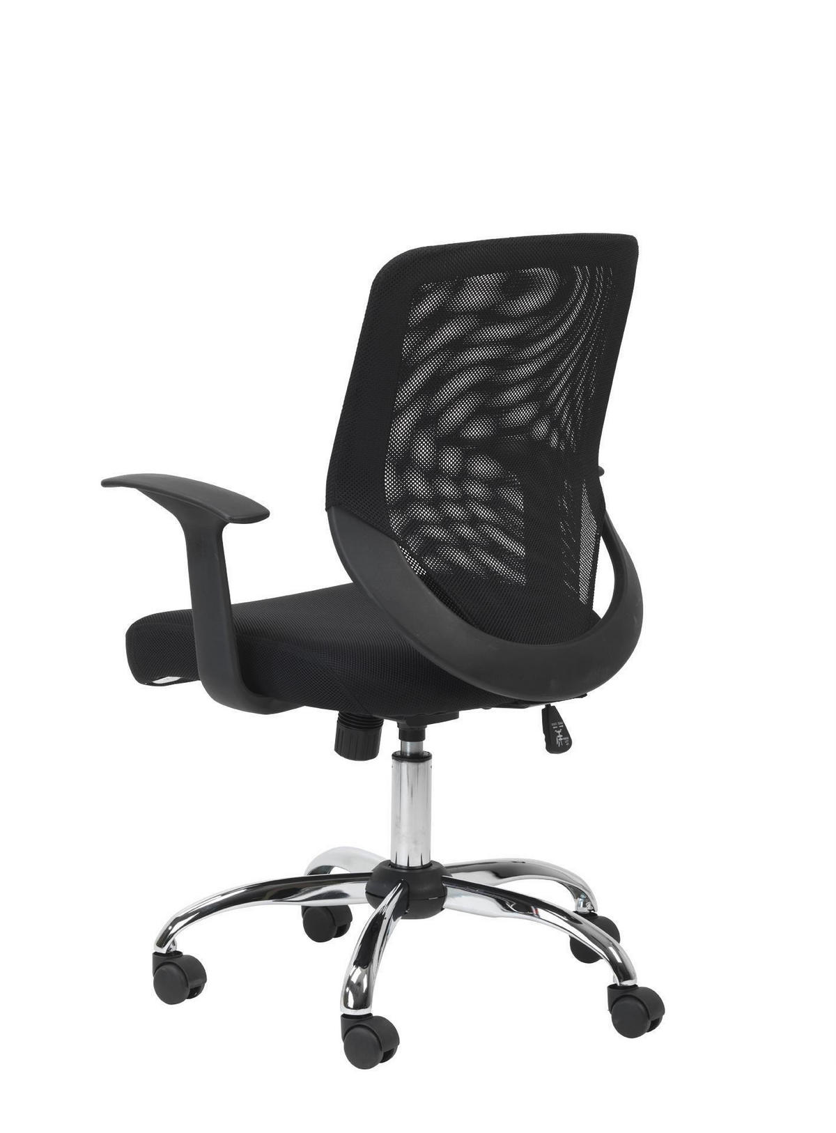 DREHSTUHL  in Schwarz  - Chromfarben/Schwarz, Design, Kunststoff/Metall (52/100/65cm) - MID.YOU