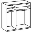 DREHTÜRENSCHRANK  in Graphitfarben, Weiß  - Schwarz/Graphitfarben, KONVENTIONELL, Holzwerkstoff/Metall (150/236/58cm) - Hom`in