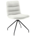 STUHL  in Cord Textil  - Schwarz/Weiß, Design, Textil/Metall (52/88/66cm) - Dieter Knoll