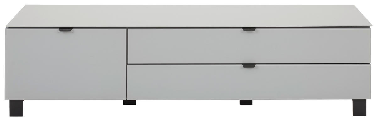 TV-ELEMENT siva, svetlo siva  - črna/siva, Design, kovina/umetna masa (165/41,1/52,5cm) - Hom`in