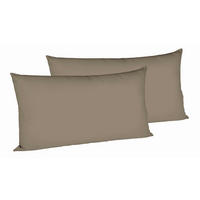 KOPFKISSENBEZUG 40/80 cm  - Dunkelbraun, Basics, Textil (40/80cm) - Fleuresse