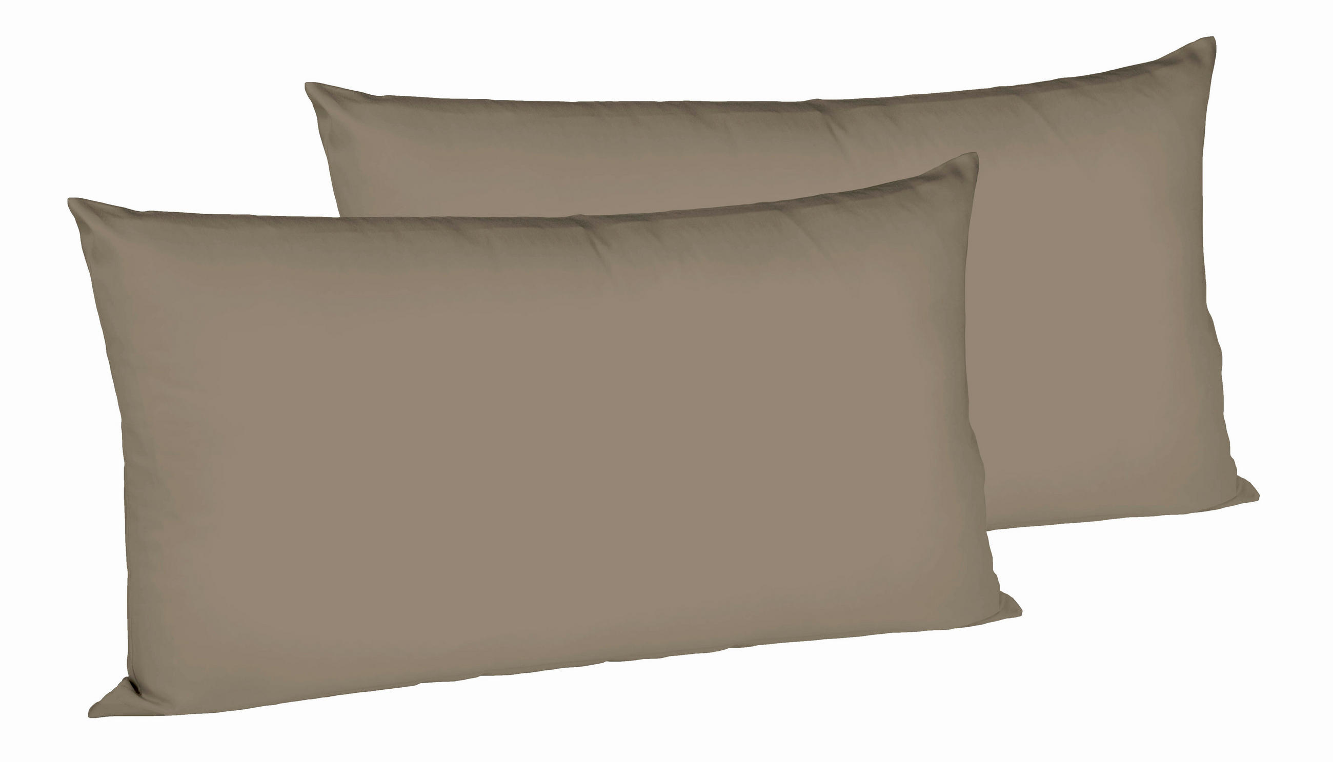 Fleuresse Kopfkissenbezug Dunkelbraun 40x80 cm