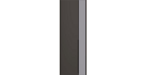 GARDEROBENSCHRANK 58/165/34 cm  - Anthrazit/Schwarz, Design, Glas/Holzwerkstoff (58/165/34cm) - Dieter Knoll