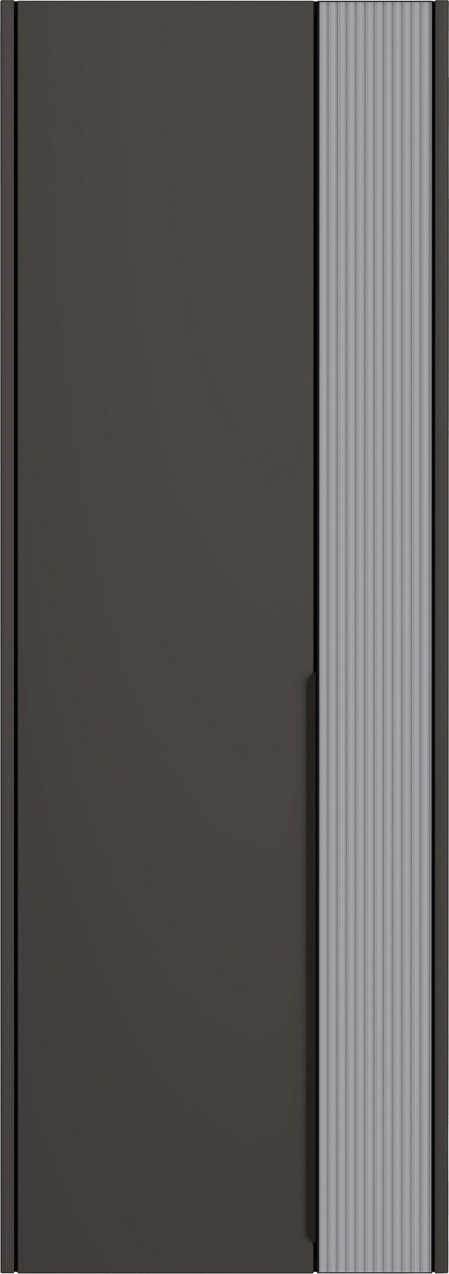 GARDEROBENSCHRANK  in 58/165/34 cm  - Graublau/Anthrazit, Design, Glas/Holzwerkstoff (58/165/34cm) - Dieter Knoll