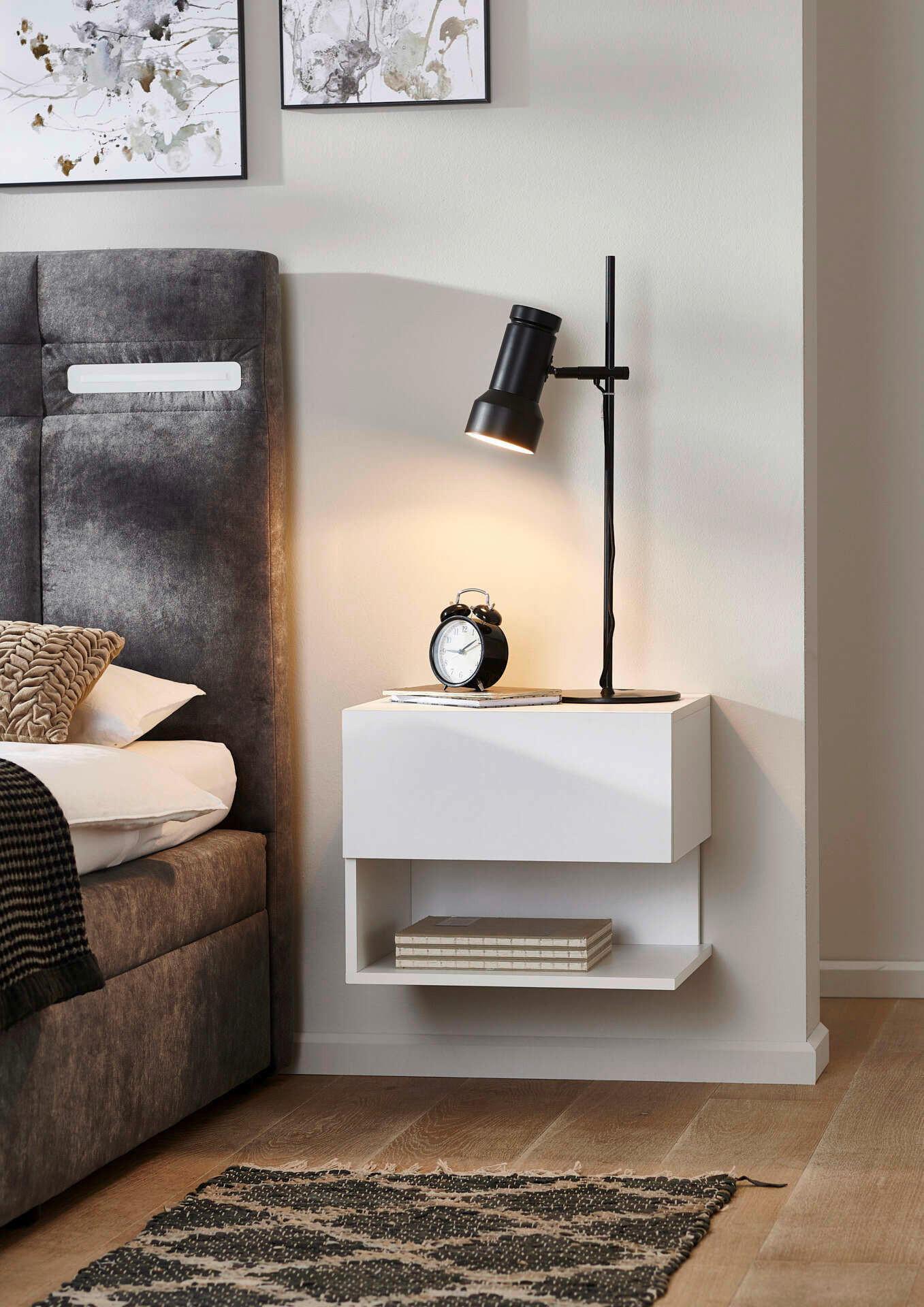 NACHTTISCH 44/37/40 cm  in Weiß  - Weiß, MODERN, Holzwerkstoff (44/37/40cm) - MID.YOU