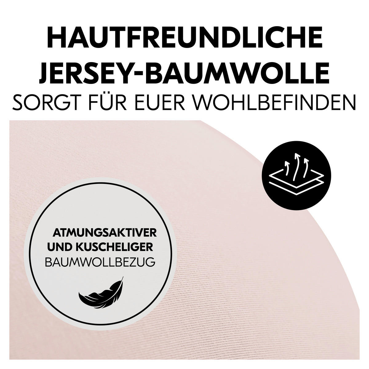 STILLKISSEN Nurse N Feed   - Altrosa, Basics, Textil (25/80/140cm) - Hauck