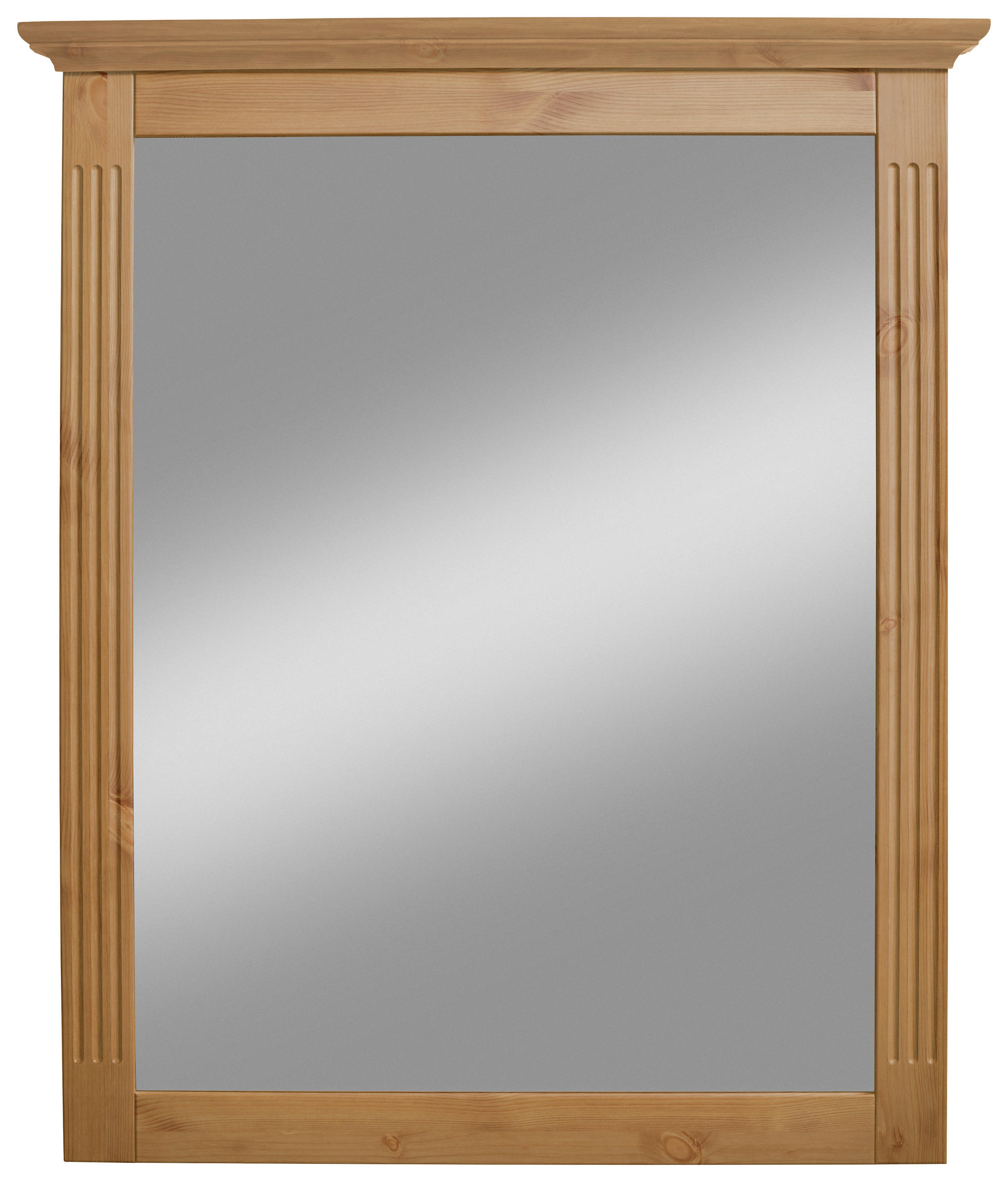 WANDSPIEGEL 79/101/6 cm    in rechteckig  - Laugenfarbig, ROMANTIK / LANDHAUS, Glas/Holz (79/101/6cm) - Boxxx