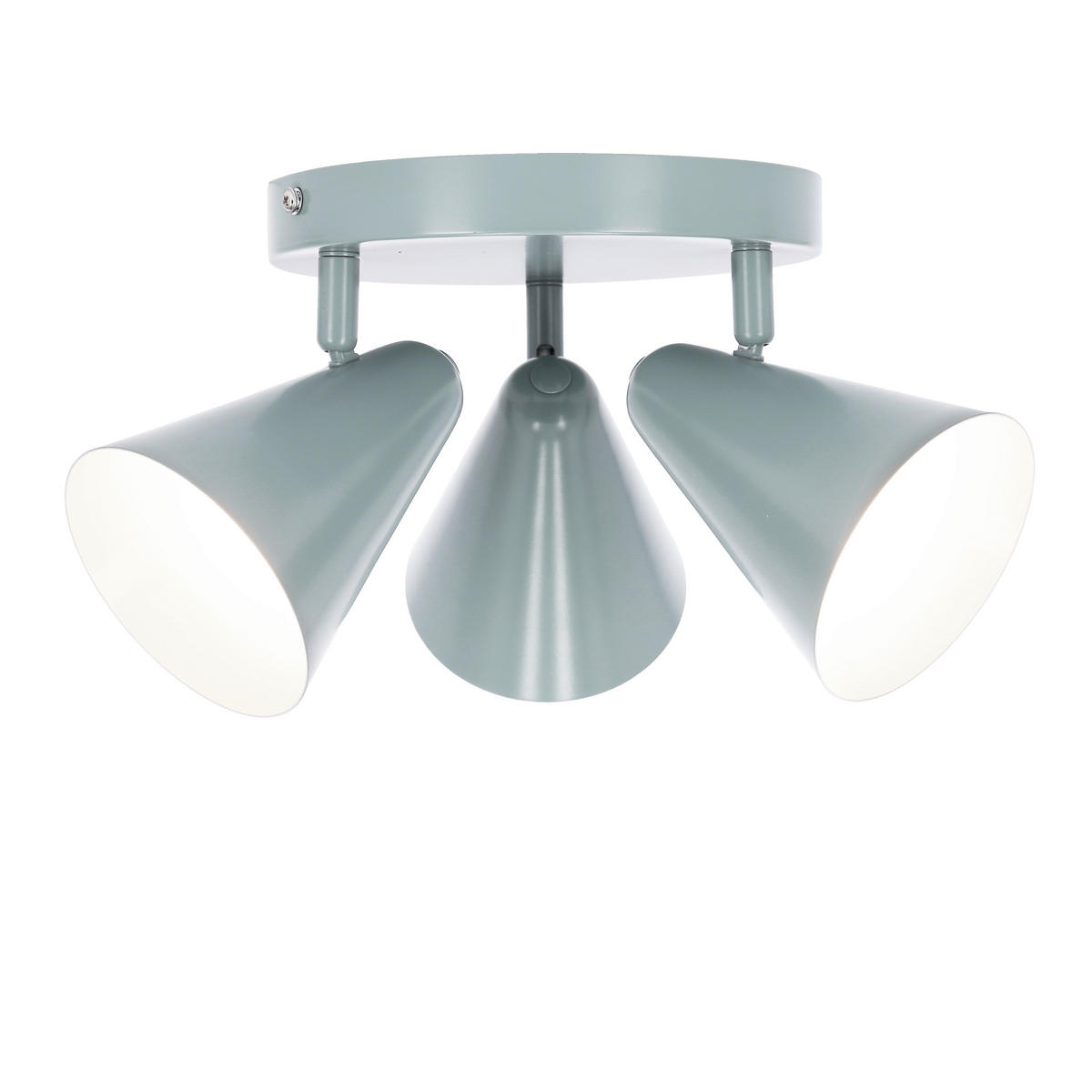 DECKENSTRAHLER 34/34/16 cm   - Grau, Trend, Metall (34/34/16cm)