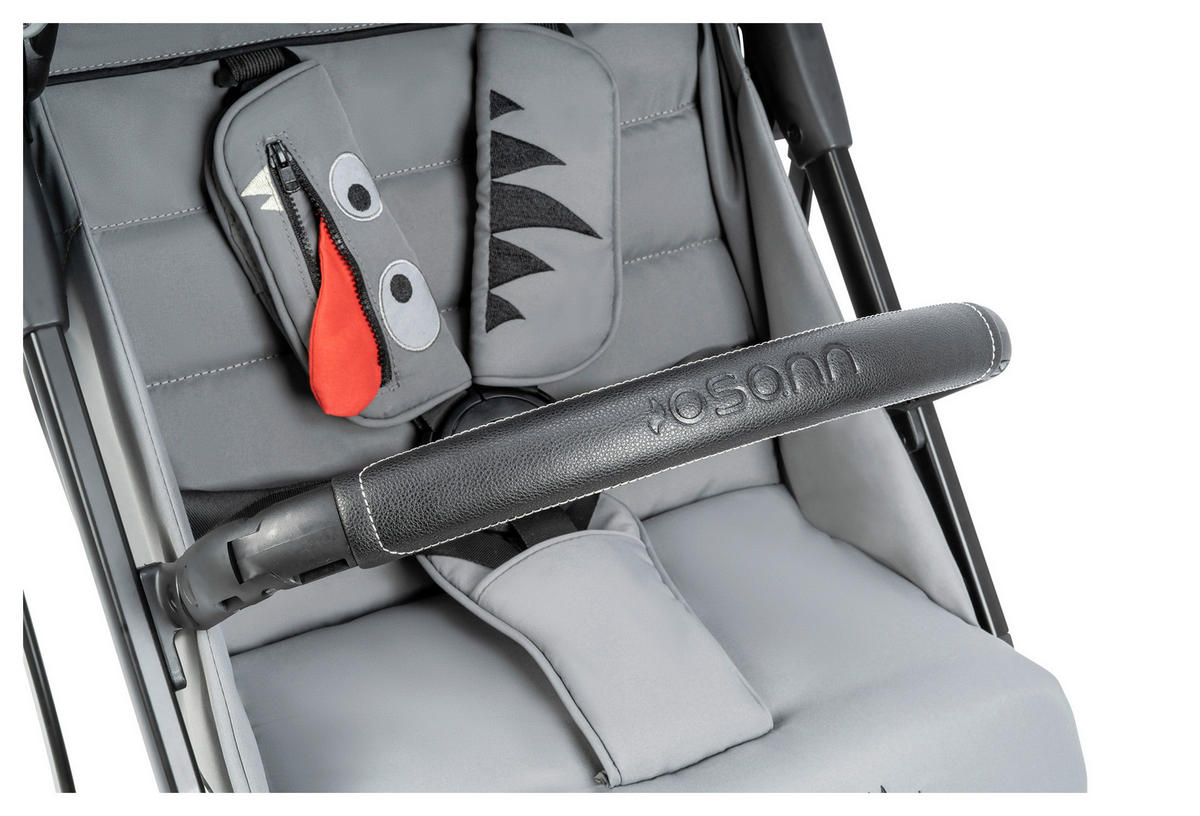 BUGGY Boogy Monster Grau  - Schwarz/Grau, Basics, Textil/Metall (48/100/74cm) - Osann