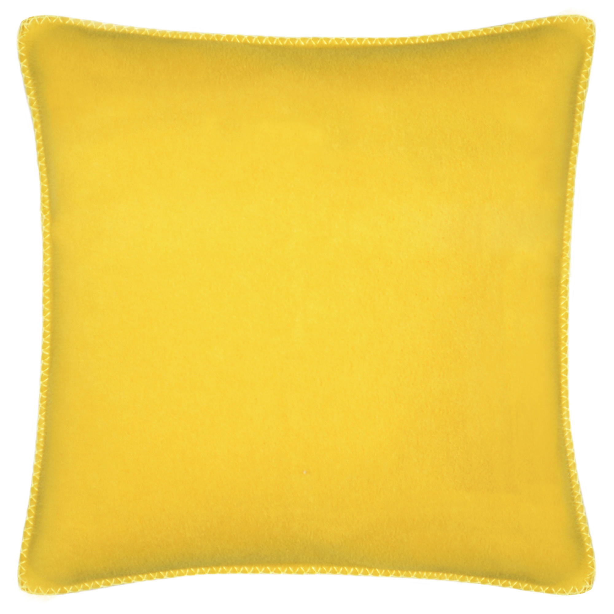 KISSENHÜLLE Soft-Fleece 50/50 cm  - Currygelb, Basics, Textil (50/50cm) - Zoeppritz