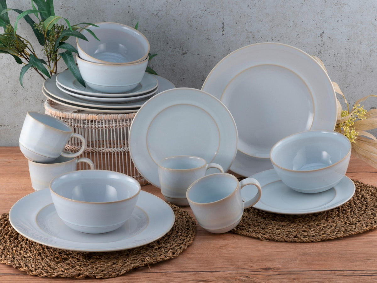 KOMPLETT SERVIS ANTIQUE OFFWHITE 16 delar  - vit, Basics, keramik - Creatable