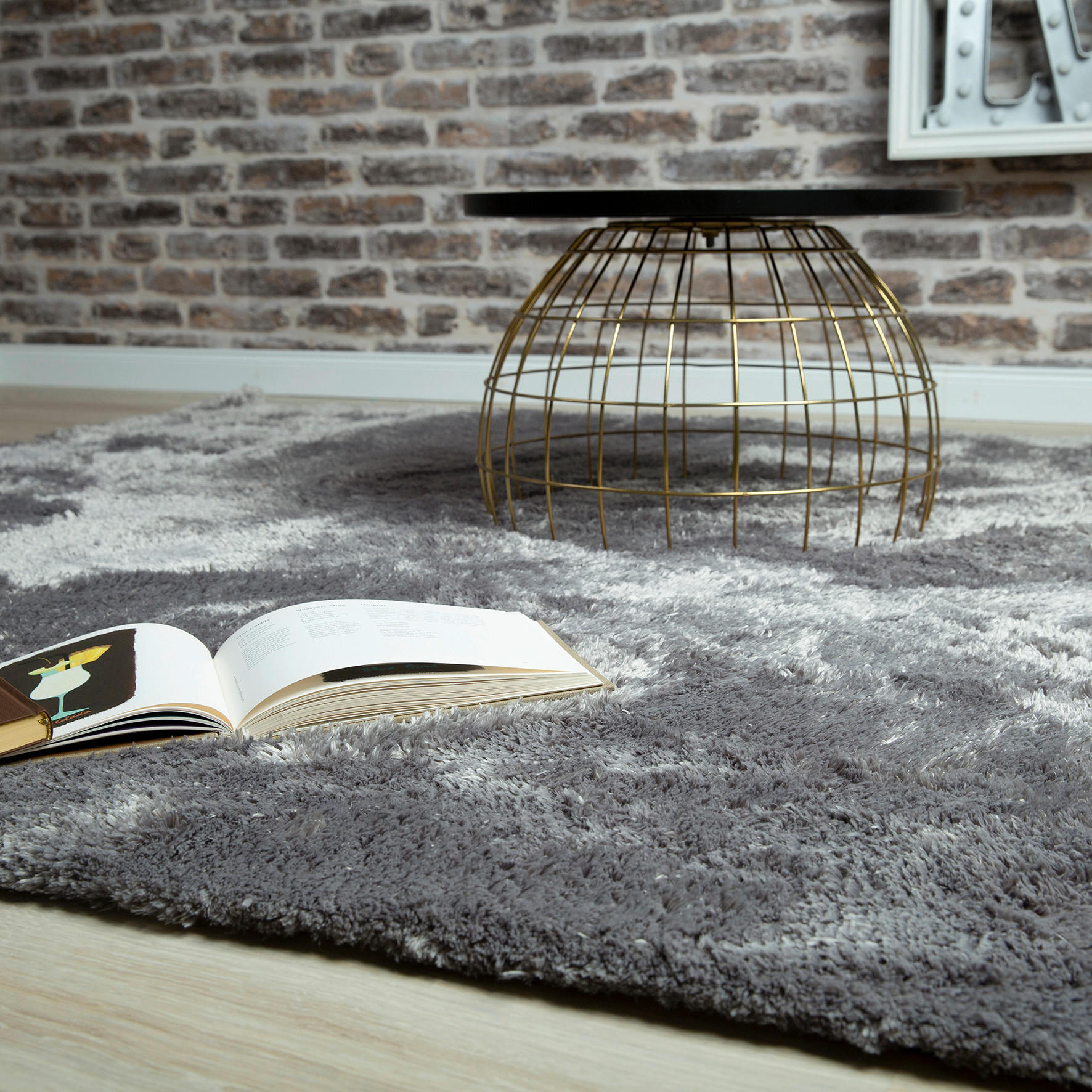 WEBTEPPICH  120/170 cm  Silberfarben   - Silberfarben, KONVENTIONELL, Textil (120/170cm) - Novel