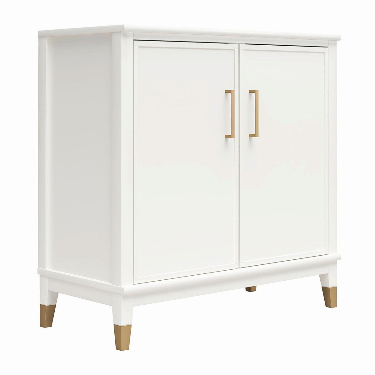 KOMMODE Westerleigh  in 84/84/40 cm  - Goldfarben/Weiß, Design, Holzwerkstoff/Metall (84/84/40cm) - MID.YOU