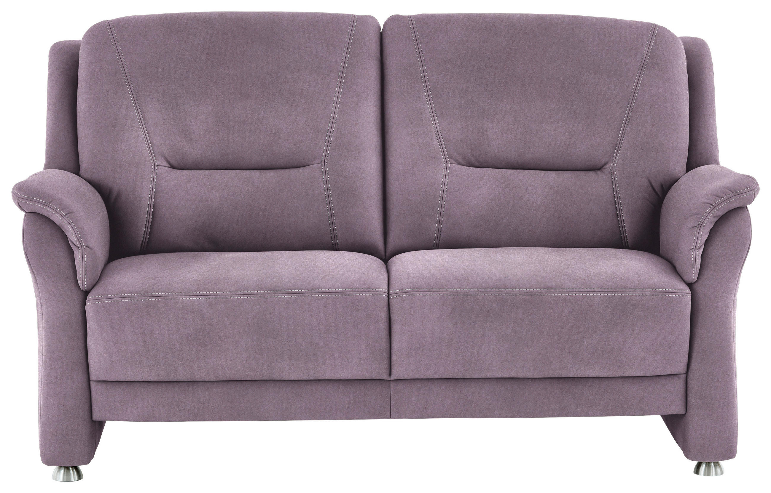 2,5-SITZER in Mikrofaser Lila, Flieder  - Beige/Lila, Konventionell, Textil/Metall (172/100/89cm) - Beldomo Comfort
