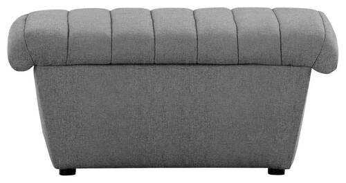 HOCKER Webstoff Graubraun  - Graubraun/Schwarz, Design, Kunststoff/Textil (90/43/105cm) - LOOKS by W.Joop