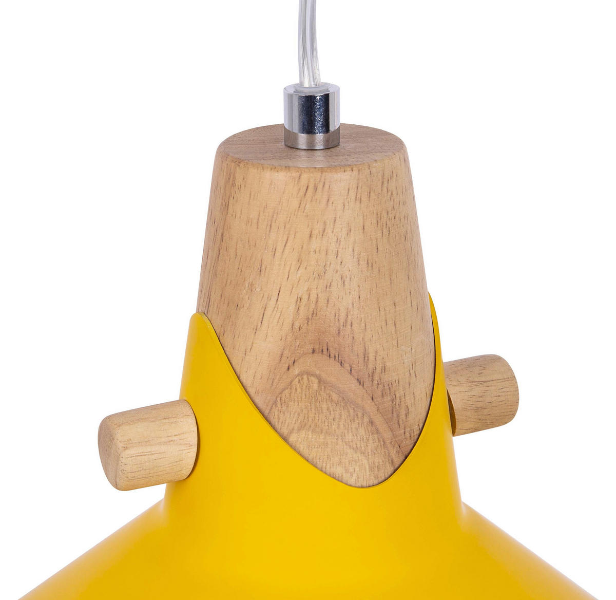 HÄNGELEUCHTE Jacoba 22/150 cm  - Gelb/Braun, Design, Metall (22/150cm) - Globo