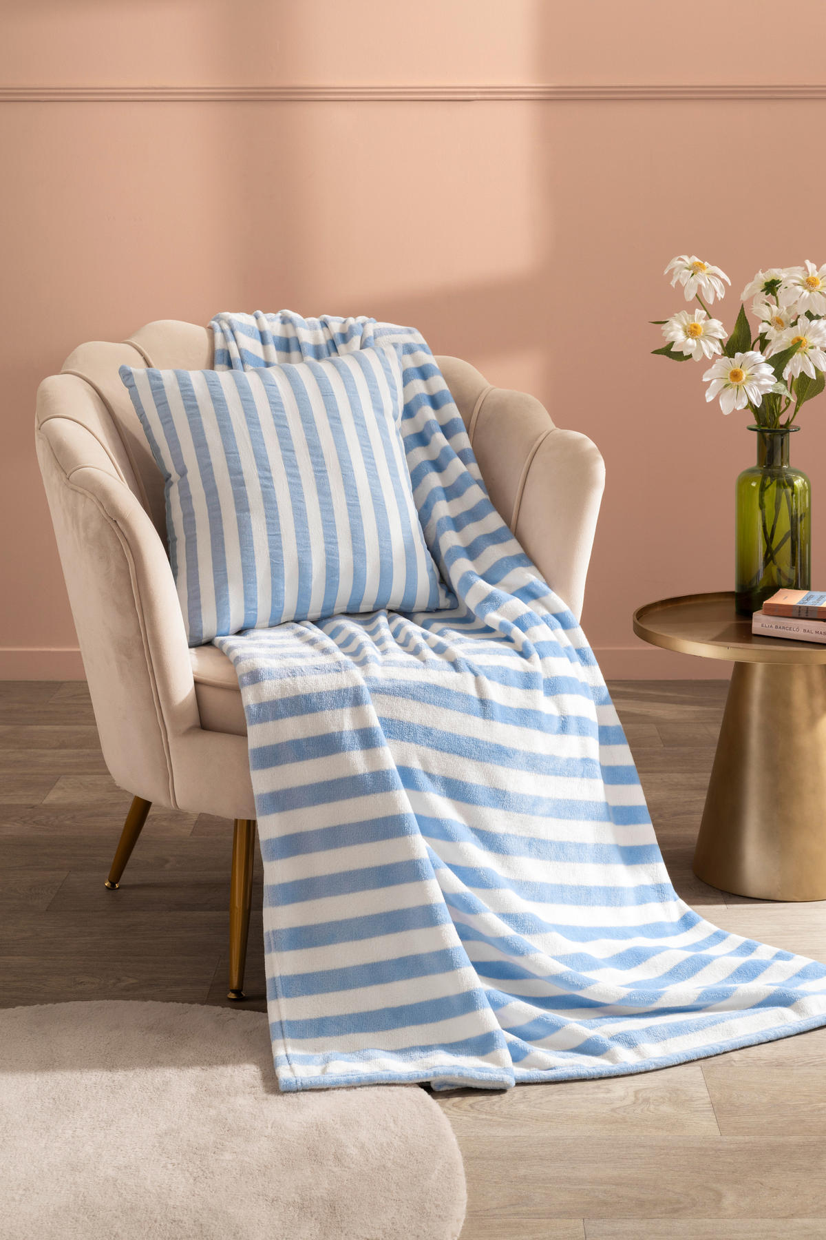 TAKARÓ 140/190 cm  - világoskék, Design, textil (140/190cm) - Esposa