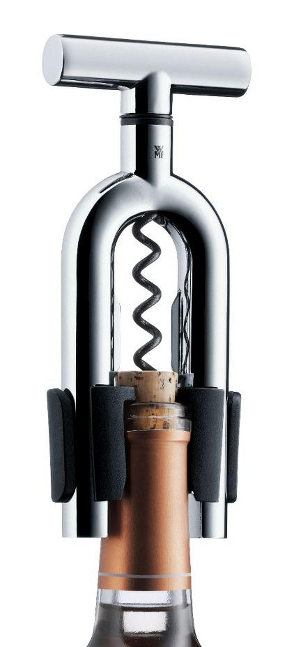 KORKENZIEHER - Silberfarben/Schwarz, Basics, Kunststoff/Metall (16cm) - WMF