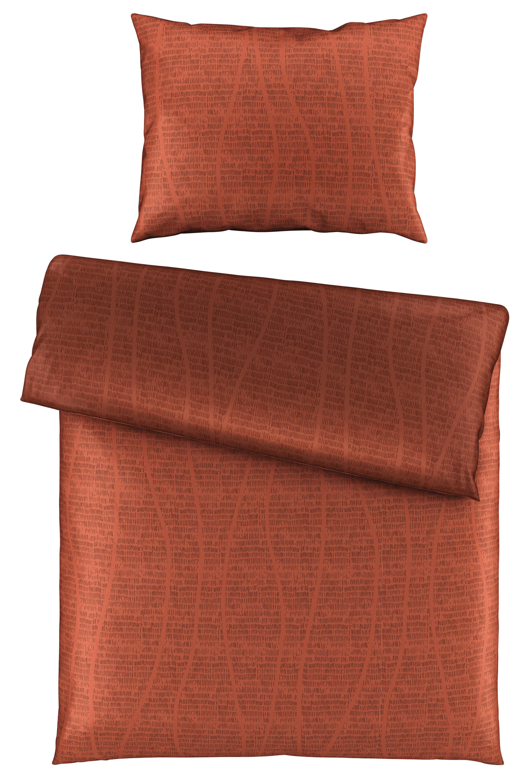 OBOJSTRANNÁ POSTEĽNÁ BIELIZEŇ, hrdzavá, 140/200 cm - hrdzavá, Design, textil (140/200cm) - Dieter Knoll