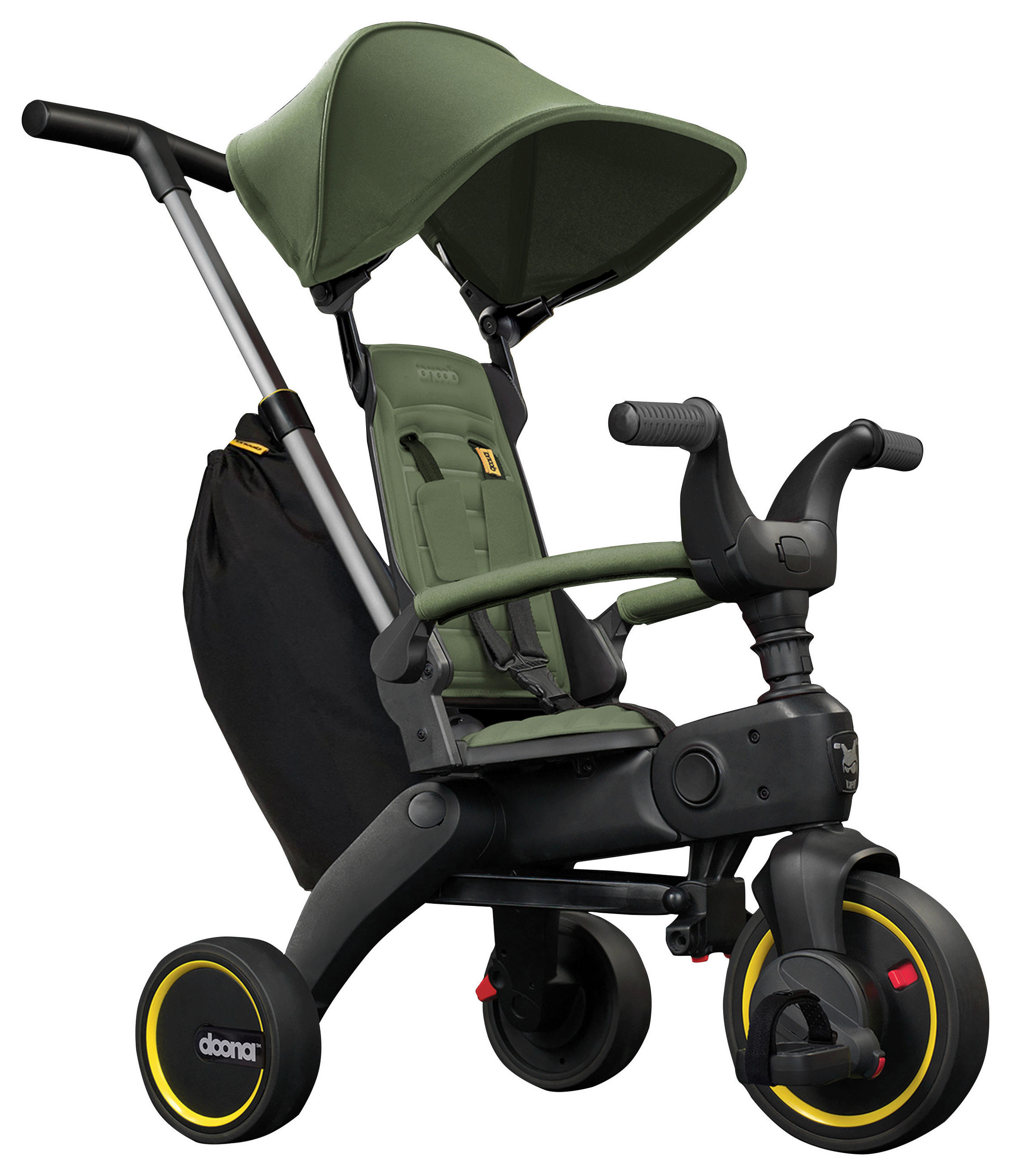 DREIRAD Liki Trike S3  - Schwarz/Grün, Trend, Kunststoff/Metall (33,9/33,9/25,1cm) - Doona