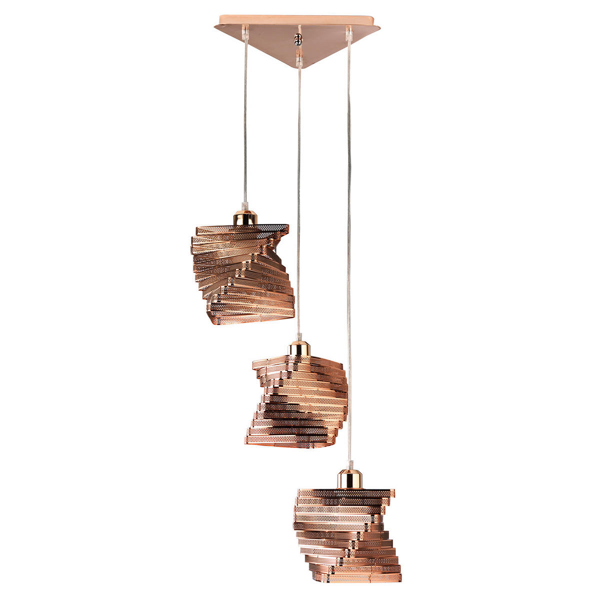 HÄNGELEUCHTE 44/120 cm  - Kupferfarben, Design, Metall (44/120cm)