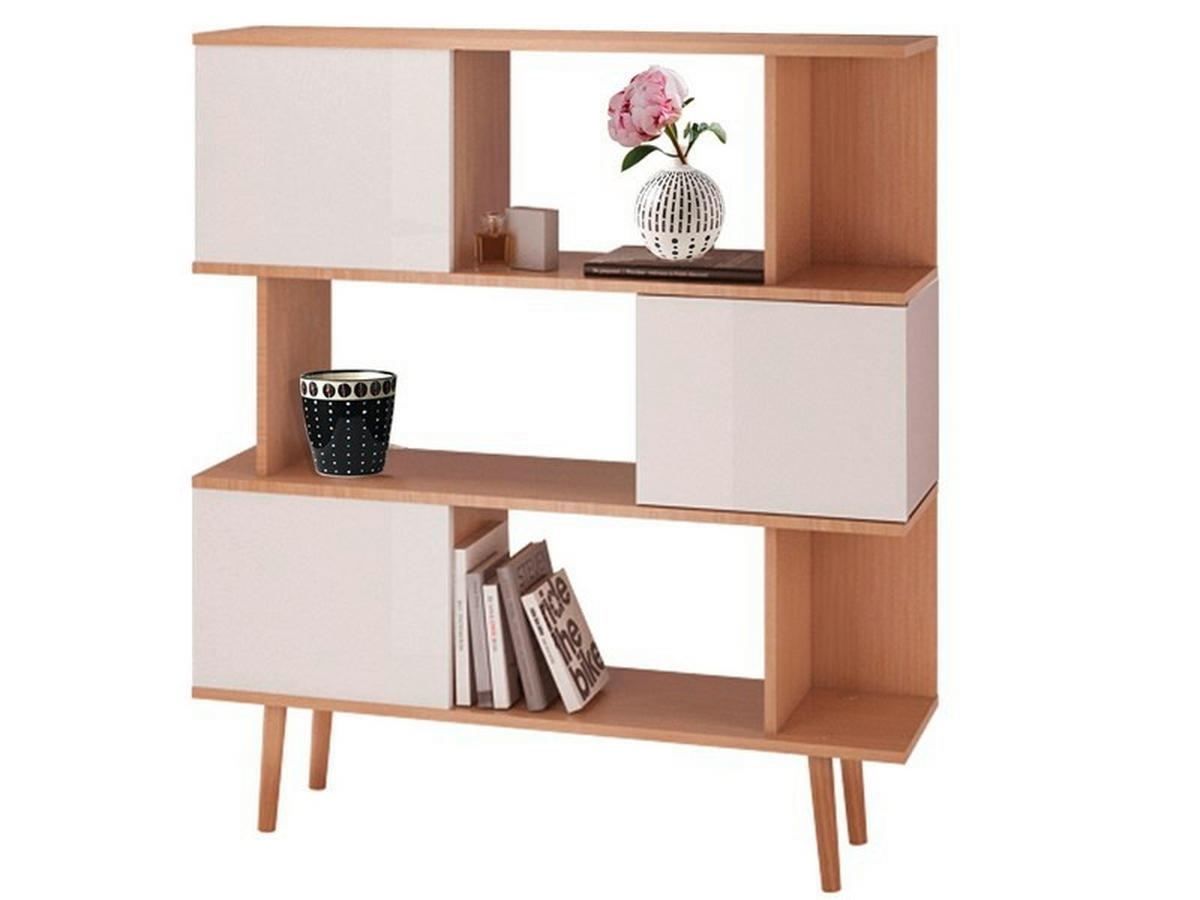 REGAL Weiß, Eichefarben  - Eichefarben/Weiß, Basics, Holzwerkstoff (120/130/33cm) - MID.YOU