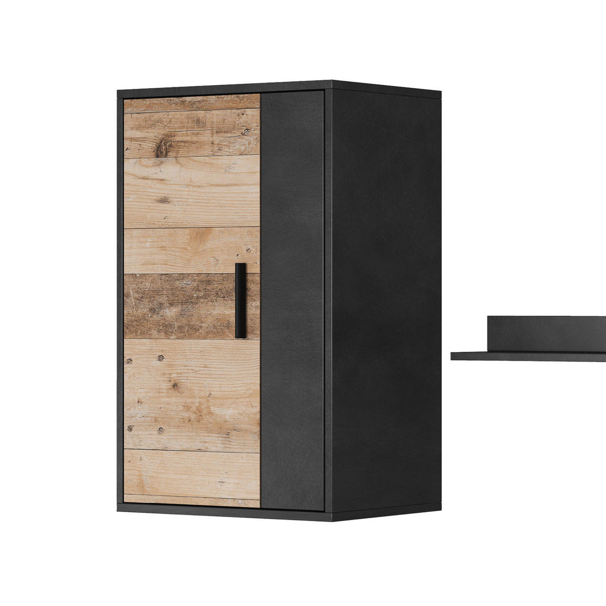 WOHNWAND  in Naturfarben  190/150/40 cm  - Anthrazit/Naturfarben, MODERN, Holzwerkstoff/Kunststoff (190/150/40cm) - P & B
