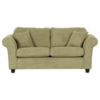 2-SITZER-SOFA in Cord Hellgrün  - Dunkelbraun/Hellgrün, Konventionell, Holz/Textil (190/70/90cm) - home24