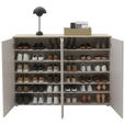 SCHUHSCHRANK 158,2/113,2/34 cm  - Kaschmir/Eichefarben, Design, Holzwerkstoff/Kunststoff (158,2/113,2/34cm) - Voleo