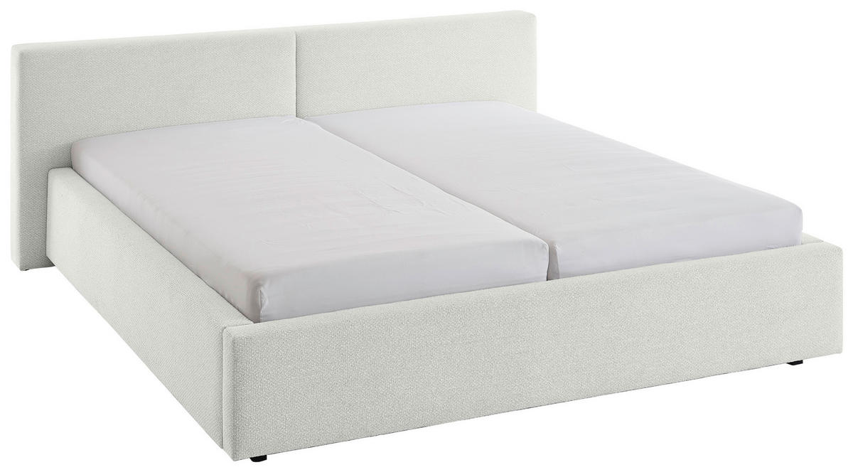 POLSTERBETT 180/200 cm  in Weiss  - Weiss, Basics, Holz/Textil (180/200cm) - Boxxx