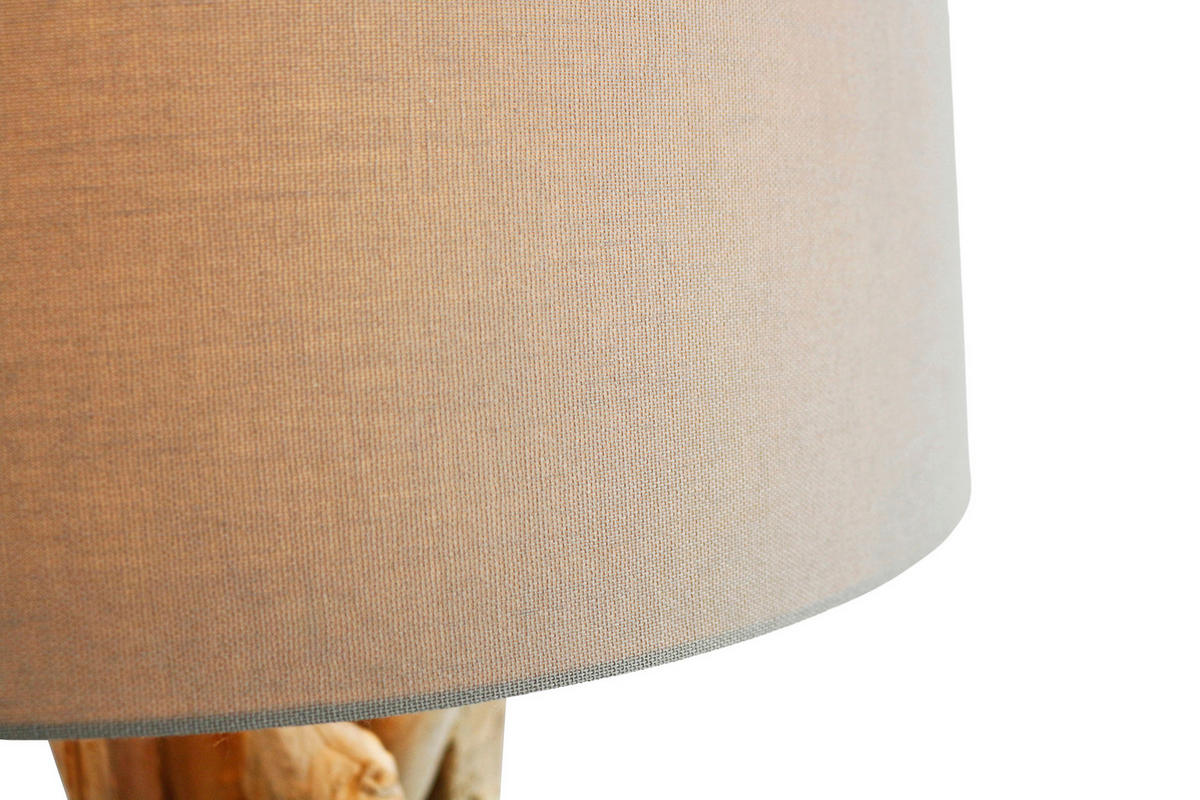 STEHLEUCHTE  30/150/30 cm   - Weiß, Design, Holz/Textil (30/150/30cm) - P & B