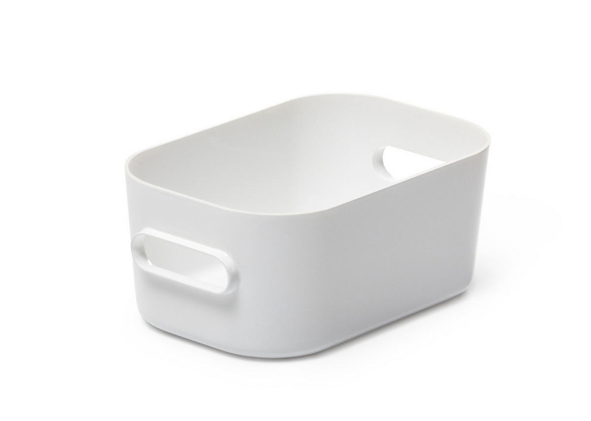 FÖRVARINGSLÅDA 14,5/9,5/6 cm   - vit, Basics, plast (14,5/9,5/6cm) - Smart Store
