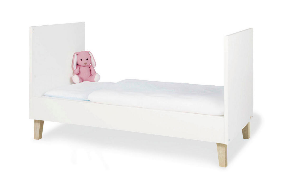 BABYZIMMER PINOLINO LUMI  - Eichefarben/Weiß, Design, Holzwerkstoff - Pinolino