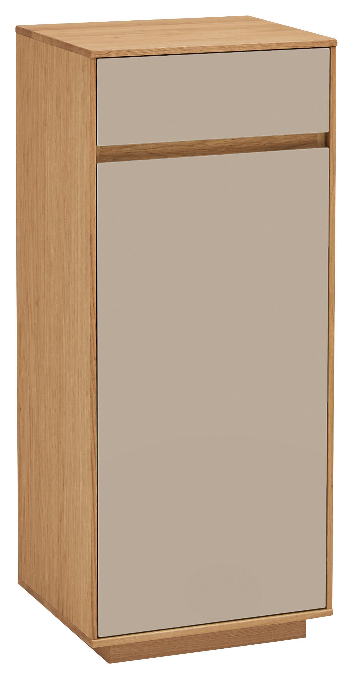 KOMMODE , 44/103/37 cm, 1 Schublade(n)  - Sandfarben/Eiche Bianco, Design, Holz/Holzwerkstoff (44/103/37cm)