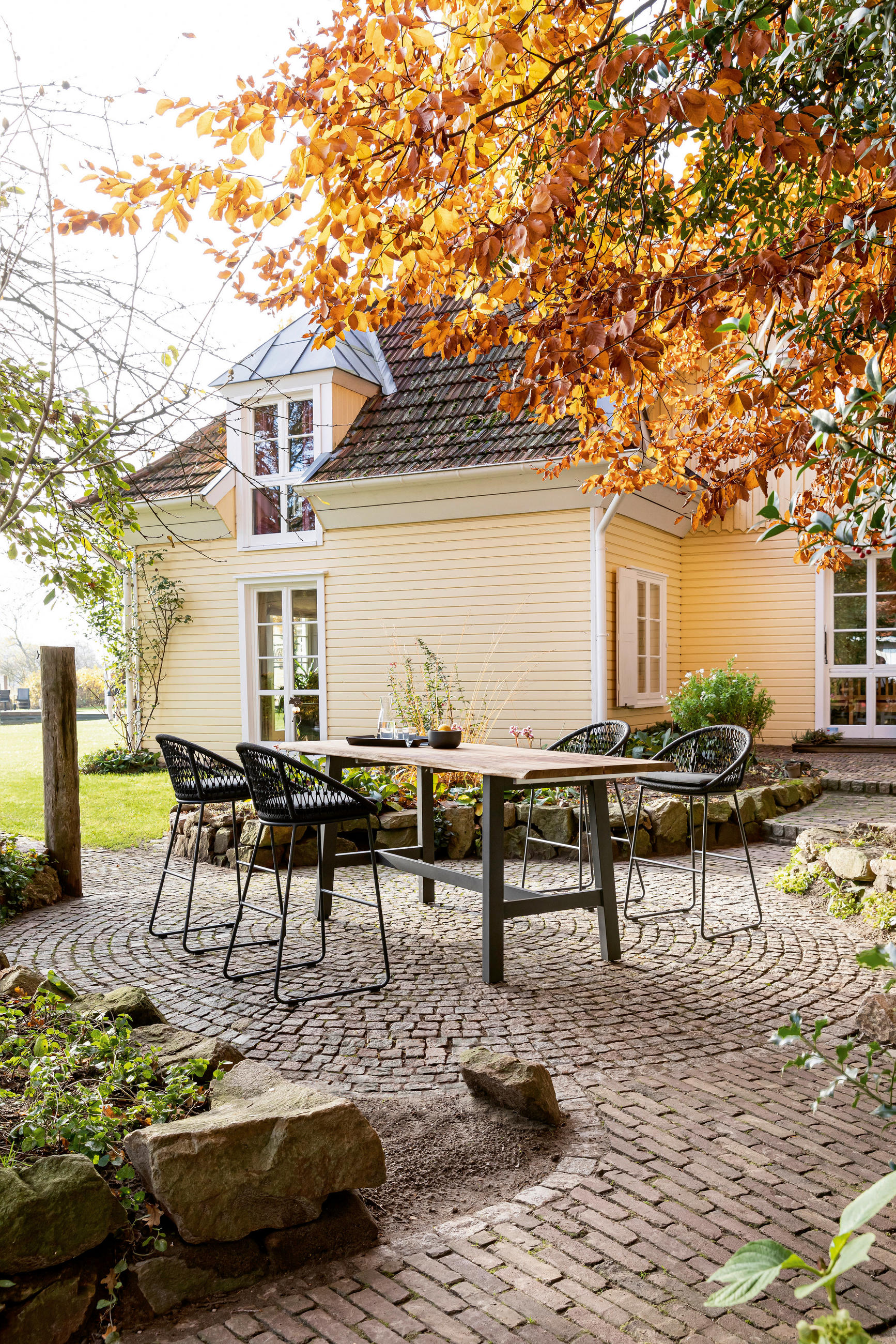 GARTEN-BARHOCKER Anthrazit, Grau - Anthrazit/Grau, Design, Textil/Metall (54,5/88/51,5cm)