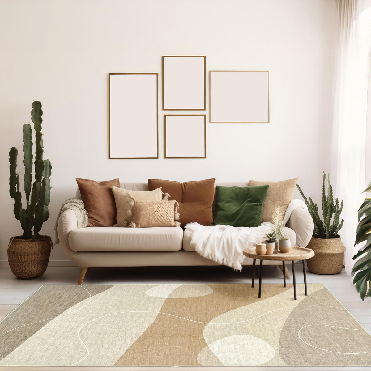 VINTAGE-TEPPICH 200/290 cm CORTEA DUNIS Creme, Pinienfarben, Honigeiche  - Honigeiche/Creme, Design, Kunststoff/Textil (200/290cm) - Lindorug