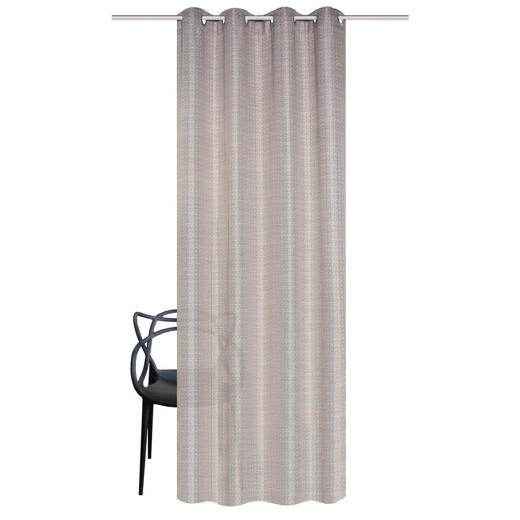 Thumbnail - Ösenschal Giuseppe, Braun, Textil, Uni, 140x245 cm, Oeko-Tex® Standard 100, Wohntextilien, Gardinen & Vorhänge, Fertigga...