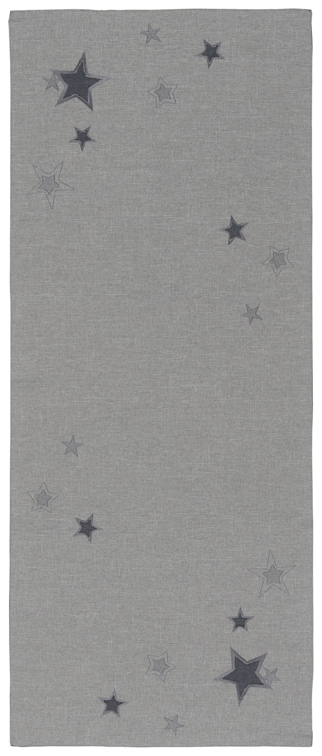 ÚZKY OBRUS, 40/100 cm, antracitová, sivá - sivá/antracitová, Lifestyle, textil (40/100cm) - X-Mas