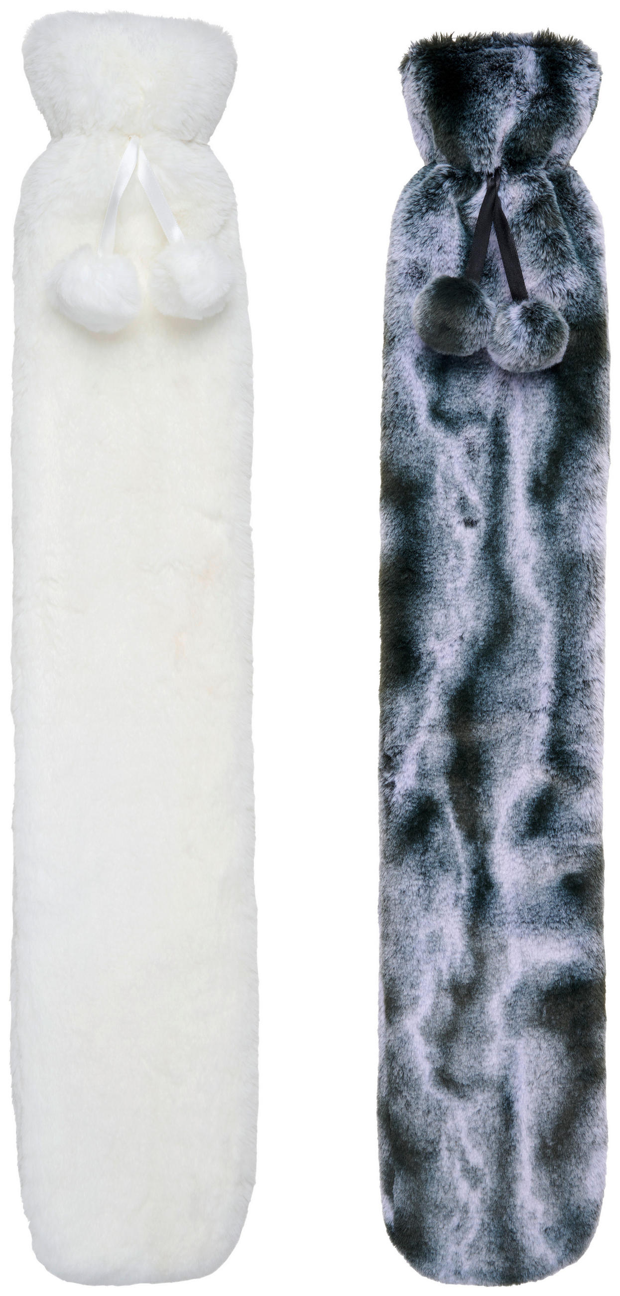 OHŘÍVACÍ LÁHEV, polyester, 13/75 cm - bílá/černá, Lifestyle, textil/přírodní materiály (13/75cm) - X-Mas