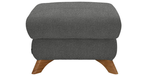 HOCKER Flachgewebe Grau - Eichefarben/Grau, MODERN, Holz/Textil (65/47/65cm) - Valnatura