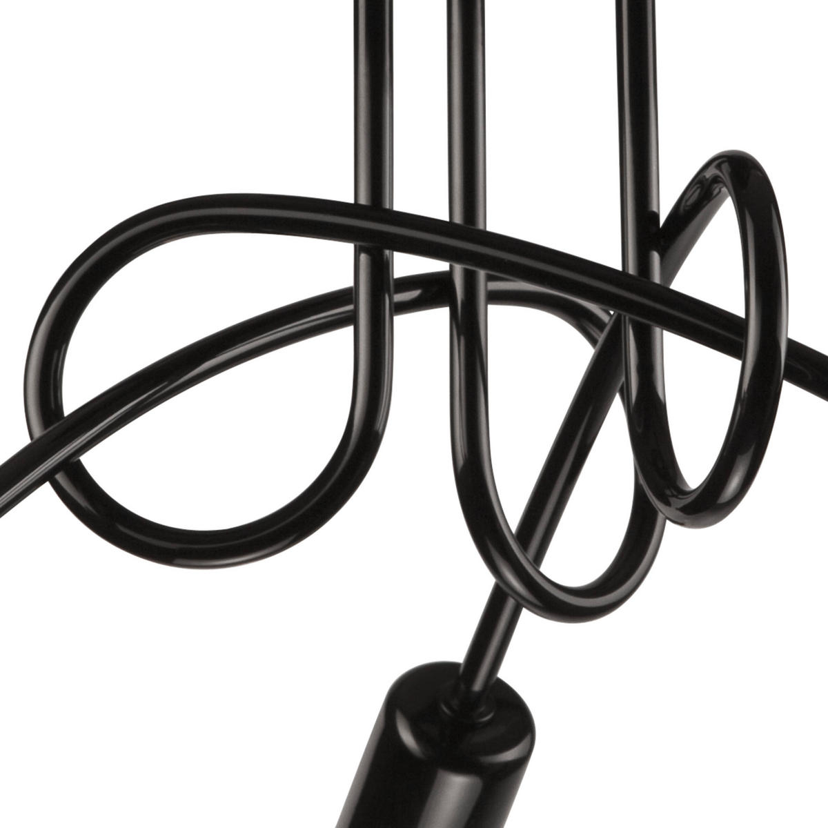 DECKENLEUCHTE Camilla 30/36 cm   - Schwarz Hochglanz, Basics, Metall (30/36cm)
