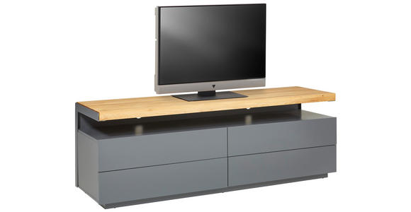 LOWBOARD  170/57/47 cm 4 Schublade(n)  - Eichefarben/Grau, Design, Holz/Holzwerkstoff (170/57/47cm) - Novel