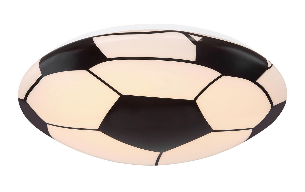 LED-DECKENLEUCHTE 36/10 cm   - Schwarz/Weiß, KONVENTIONELL, Kunststoff/Metall (36/10cm) - Globo