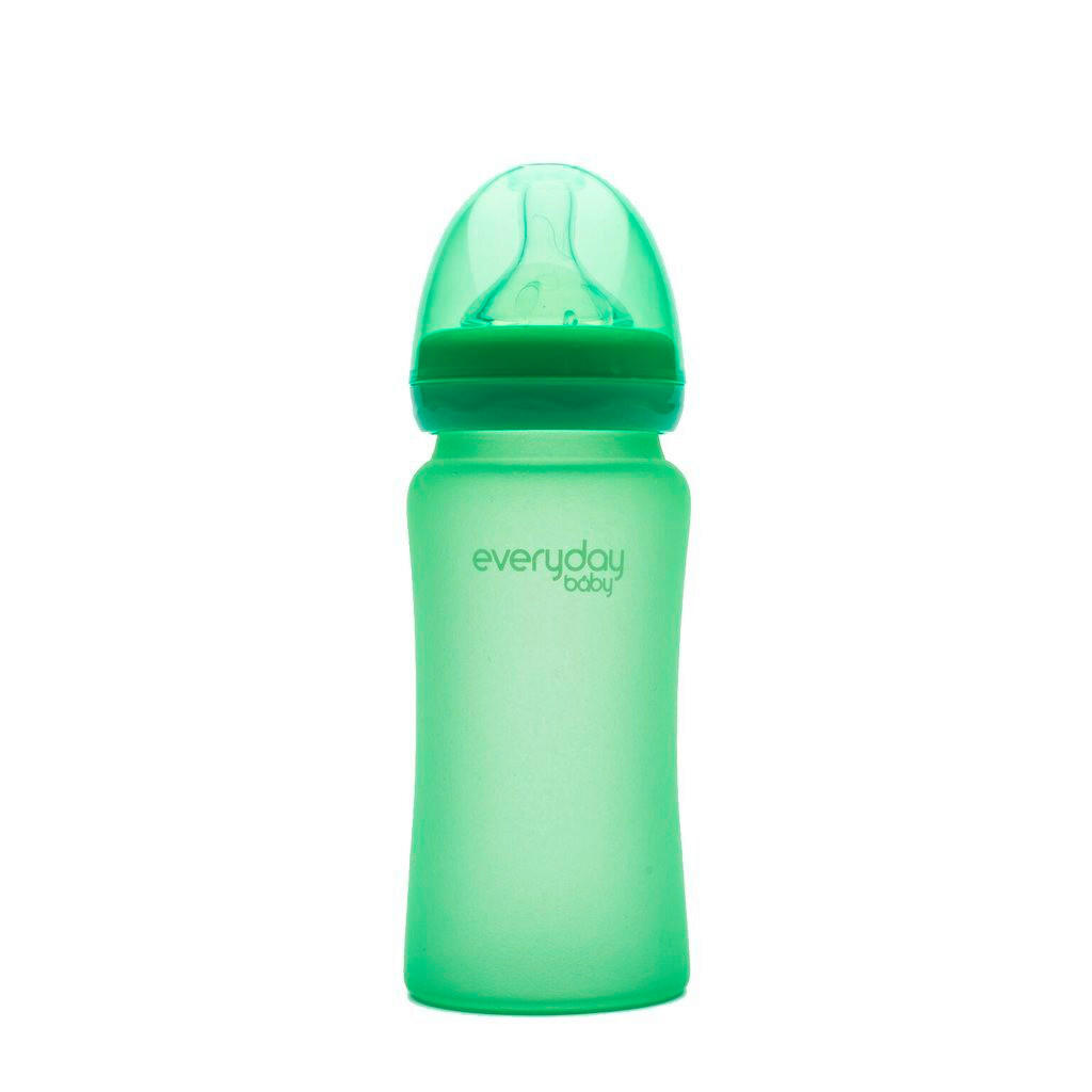 DJEČJA BOCA  240 ml     - tirkizna, Basics, staklo (6,5/21,8/6,7cm) - Everyday Baby