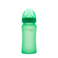 DJEČJA BOCA  240 ml     - tirkizna, Basics, staklo (6,5/21,8/6,7cm) - Everyday Baby