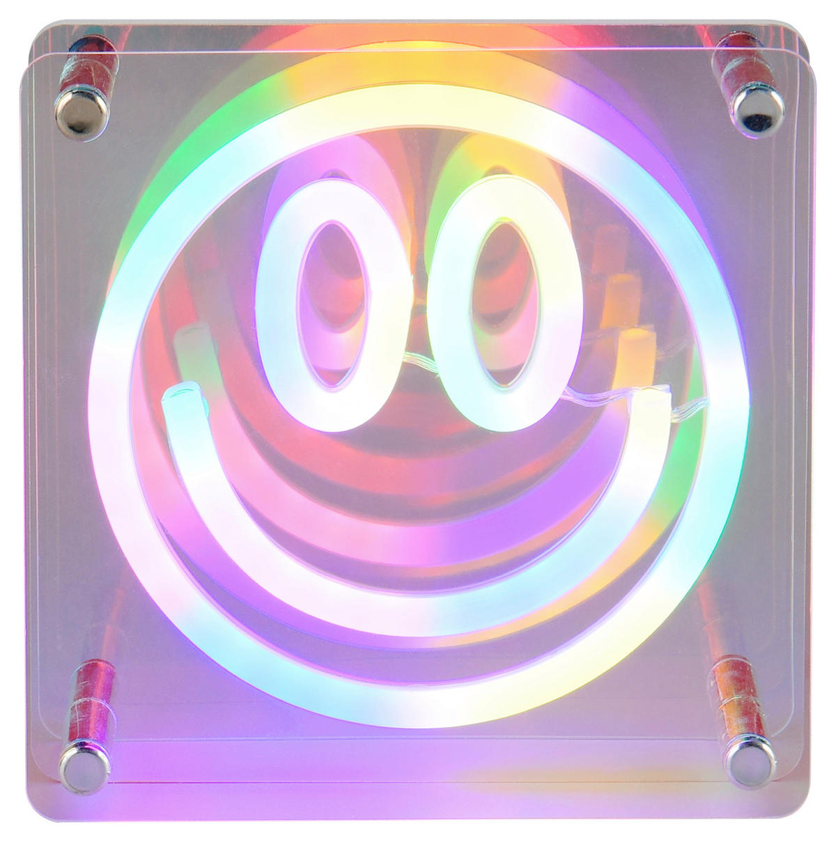 LED-TISCHLEUCHTE Anelli 14.50/14.5/5.00 cm  - Transparent, Basics, Kunststoff (14.50/14.5/5.00cm)