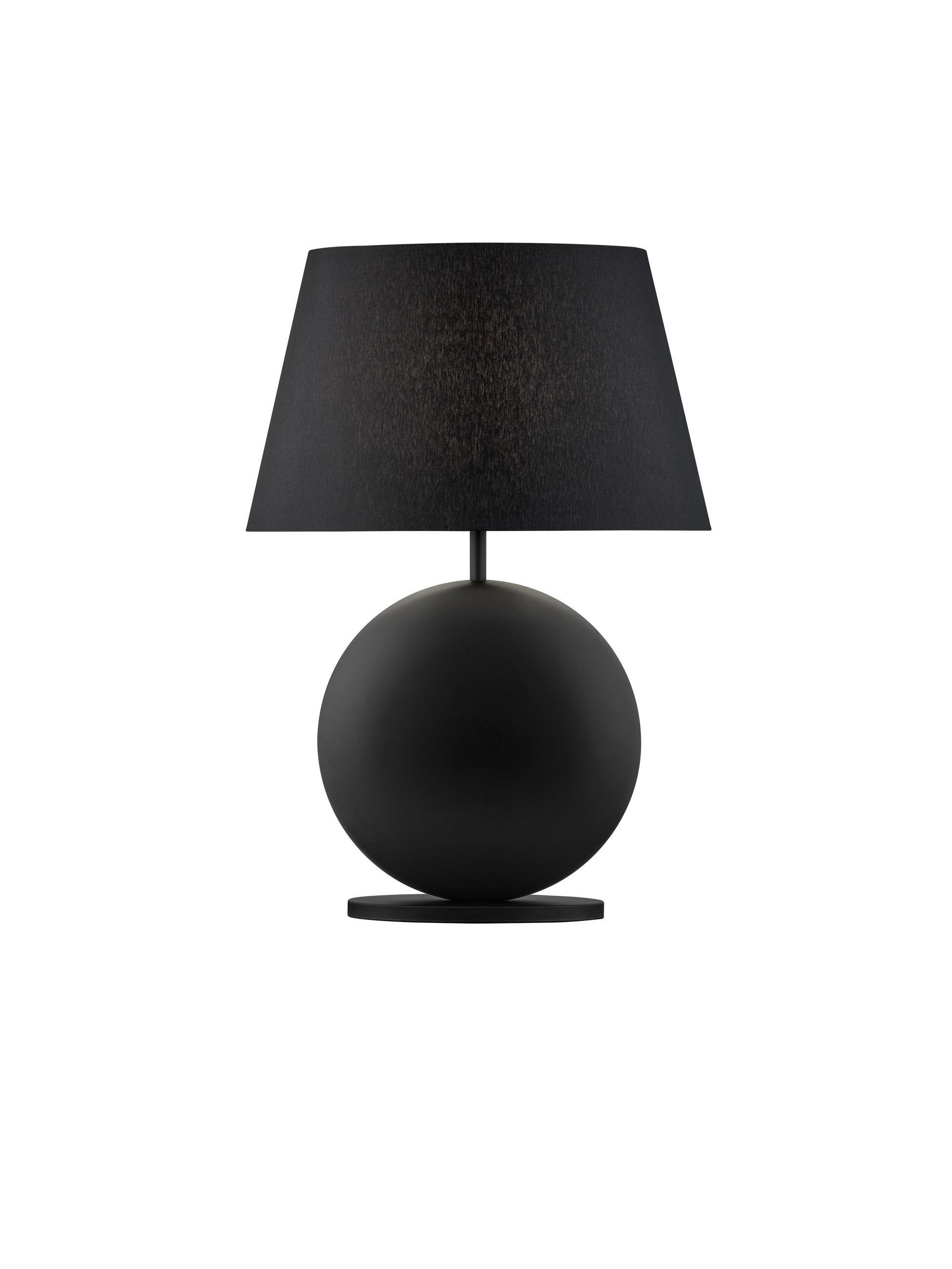 LED-TISCHLEUCHTE Nero   - Schwarz, Design, Textil/Metall (51/36/16cm) - Bankamp
