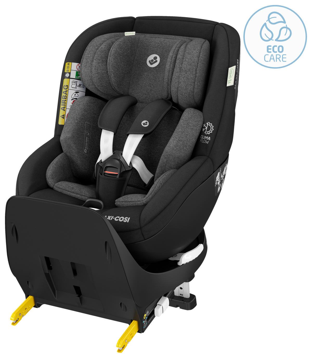 AUTO-SEDIŠTE ZA DECU  Mica Pro Eco  - crna, Osnovno, tekstil/metal (44,2/64,8/68,3cm) - Maxi-Cosi