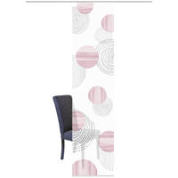 FLÄCHENVORHANG in Rosa, Rot halbtransparent  - Rot/Rosa, Design, Textil (60/260cm)